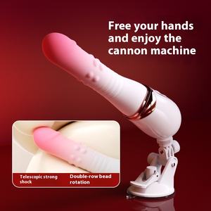 Brinquedo Sexual Automático Telescópico Recarregável à Prova d'Água de Baixo Ruído em Material de Silicone Vibrador Térmico com 10 Frequências para Masturbação - Product Image 4