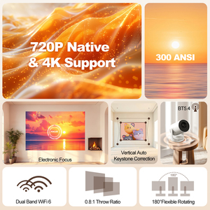 Magcubic Hy300 Siêu Phổ Biến Máy Chiếu Mini Nhanh Kết Nối Không Dây 4K HD Rạp Hát Tại Nhà Thông Minh Cùng Một Màn Hình Máy Chiếu - Product Image 4
