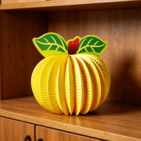 Lanterne en papier nid d'abeille personnalisée, design artistique et frais, en forme de citrouille, pour décoration de fruits