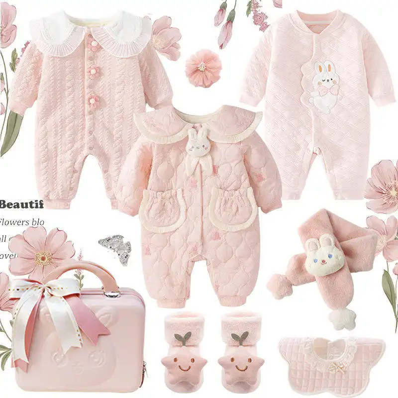 Factory Price Gift Box Newborn Baby Clothes Set Gift High-end Baby Full Moon Gift Winter Women