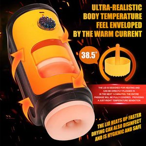 Neue Version Männlicher Masturbationsbecher mit 5 Stoßmodi, Saug- und Heizfunktion, Masturbator mit Saugclip für Männer - Product Image 3