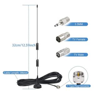 Récepteur stéréo tuner pour home cinéma, <span class=keywords><strong>antenne</strong></span> <span class=keywords><strong>FM</strong></span> de base pour vidéo <span class=keywords><strong>intérieure</strong></span>, <span class=keywords><strong>antenne</strong></span> radio <span class=keywords><strong>FM</strong></span> 50 <span class=keywords><strong>ohms</strong></span> - Product Image 2