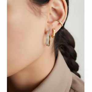 Bold Pav Diamond Large Hoops <b>White</b> and Rose Gold Drop <b>Earrings</b> with Opal and <b>Pearl</b> Heart-shaped Religious Style for Gifts - Product Image 1