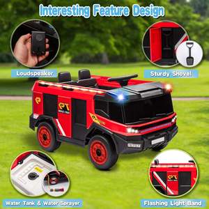 Vente en gros d'usine <span class=keywords><strong>Camion</strong></span> <span class=keywords><strong>de</strong></span> pompiers électrique à batterie 12V pour enfants <span class=keywords><strong>Camion</strong></span> <span class=keywords><strong>jouet</strong></span> <span class=keywords><strong>de</strong></span> combat Voiture télécommandée avec pistolet à eau pour enfants - Product Image 5