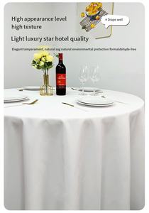 Nappe <span class=keywords><strong>de</strong></span> <span class=keywords><strong>table</strong></span> à manger blanche <span class=keywords><strong>de</strong></span> qualité supérieure <span class=keywords><strong>de</strong></span> 132 pouces Couverture <span class=keywords><strong>de</strong></span> <span class=keywords><strong>table</strong></span> élégante <span class=keywords><strong>pour</strong></span> la salle à manger - Product Image 5
