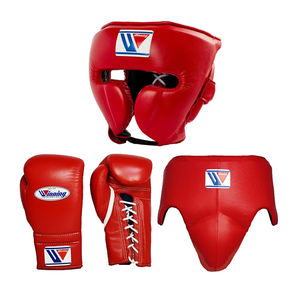 Customizable Winning Boxing Set for Martial Arts & Fitness Training Includes Laced Wrist Feature Made of High Quality Leather - Product Image 1