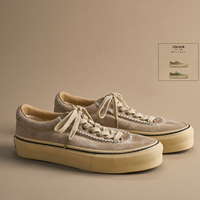 Chaussures unisexes en daim lavé à lacets, baskets vulcanisées à semelle épaisse, style rétro japonais, respirantes, pour le skate, en coton, printemps-été 2026