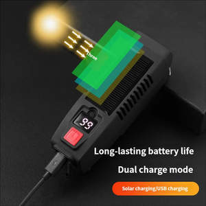 Lampe de vélo solaire rechargeable par USB, photosensible, étanche, avec haut-parleur et klaxon, <span class=keywords><strong>pour</strong></span> VTT et utilisation en extérieur - Product Image 3