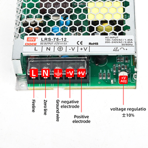 Bán hàng nóng dẫn chuyển mạch cung cấp điện <span class=keywords><strong>AC</strong></span> DC LRS-75-12 công nghiệp điều khiển tự động hóa - Product Image 2