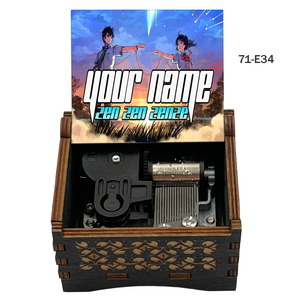 Boîte à musique en bois à remonter Sankyo Musical Movement, thème Anime Your Name Kimi No Na Wa <span class=keywords><strong>Zen</strong></span> <span class=keywords><strong>Zen</strong></span> <span class=keywords><strong>Zense</strong></span>, cadeau vintage pour fans et amis - Product Image 2