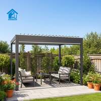 Sweet Home Chinesische Moderne Aluminium-Pergola für den Außenbereich mit Motorisiertem Verstellbarem Dach Umweltfreundliche Gartendekoration