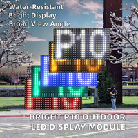 Module d'affichage LED extérieur monocouleur P10 haute luminosité 320x160MM IP65 étanche lisible en plein soleil signalétique numérique 1 an