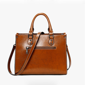 Bán Buôn Tùy Chỉnh Thiết Kế Ladies Da Bò Thật Tote Túi Thời Trang Vai Túi Da Chính Hãng Phụ Nữ Túi Xách - Product Image 5