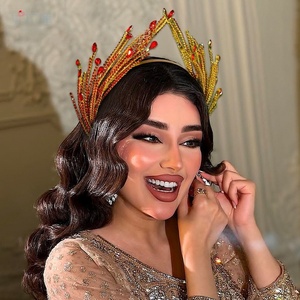 2025 nouvelle mode en forme de V bandeau de mariée couronne accessoires de cheveux de mariée mariage Zircon couronne diadème mariée cheveux bijoux casque - Product Image 5