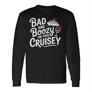 Bad And Boozy sur ce t-shirt à manches longues Cruisey - Product Image 2