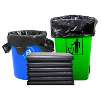 Sac poubelle en plastique PE-BD biodégradable jetable personnalisable Sac poubelle à poche plate réutilisable Impression héliogravure Matériau recyclé