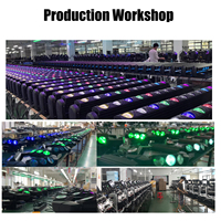 Luces de Escenario 12x25W RGBW 4en1 Láser para Estroboscópico Giratorio DMX512 Activado por Sonido 5 Ángulos de Haz 3200-7800K DJ Discoteca