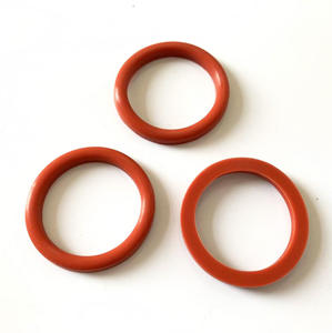 맞춤형 비표준 평평한 빨간 실리콘 고무 EPDM NBR NR 고품질 절단 성형 O 링 씰링 가스켓 Juqian 브랜드 - Product Image 6