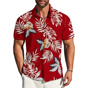 Men's <b>Linen</b> Shirts Short Sleeve Stand Collar Casual Business Vacation Print ODM Breathable Summer <b>Tops</b> Custom Customized Colors - Product Image 1