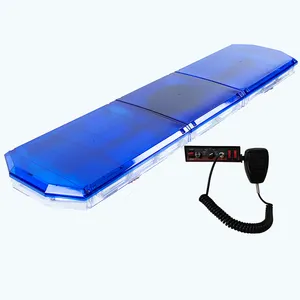 220W Ultra-Tipis Biru Safety Ambulans Atap Alarm Darurat Led Berkedip Lampu Bar