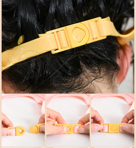 Bonnet de <span class=keywords><strong>douche</strong></span> imperméable, protection pour le lavage des cheveux, produits de sécurité pour le bain, chapeau à visière souple, forme de couronne réglable, bonnet de bain pour shampooing - Product Image 4