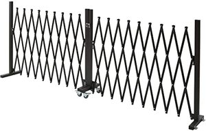 Primo 1*2m polvere rivestita di colore telescopico cancello d'acciaio espandibile porta di sicurezza telescopica pieghevole barriera Guardrail