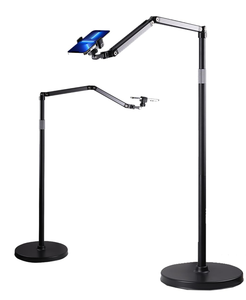 Aluminum Metal <b>Tablet</b> <b>Stand</b> Universal Floor <b>Stand</b> <b>Tablet</b> Mount Mobile Phone Holder Height Adjustable - Product Image 1