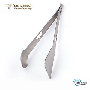 Ensemble de couverts en titane pur, cuillère à soupe portable, spatule, ustensiles de cuisine d'extérieur - Product Image 6