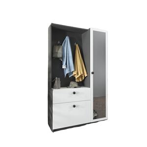 Organizador de Almacenamiento Moderno para Entrada, Zapatero con Espejo y Perchero para Vestíbulo o Recibidor - Product Image 1