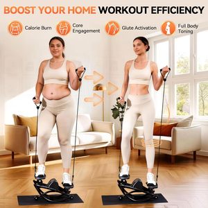 Appareil de fitness à bascule latérale RS Home Gym Rock <span class=keywords><strong>Stepper</strong></span> avec affichage numérique et suivi du temps pour exercices des jambes et abdominaux - Product Image 2