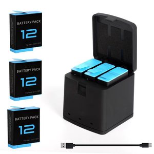 Batería de litio de repuesto de 1800mAh para cámara <span class=keywords><strong>GoPro</strong></span> HERO 12 <span class=keywords><strong>11</strong></span> 10 9, accesorio para cámara de 21/2" - Product Image 5