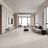 Carreaux en céramique effet marbre gris minimaliste 400x800mm 10mm d'épaisseur semi-mat antidérapant résistant aux acides pour intérieur salle de bain salon
