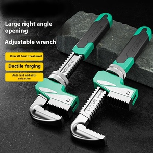 Alicates de tubo de <span class=keywords><strong>acero</strong></span> al <span class=keywords><strong>carbono</strong></span> tipo F de doble propósito con apertura grande, ajuste rápido, llave métrica para fontanería doméstica - Product Image 4