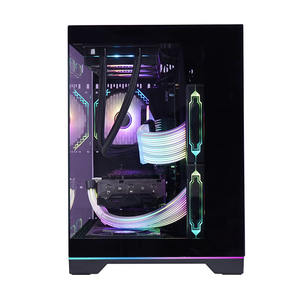 LY Meilleures ventes Etui pour <span class=keywords><strong>PC</strong></span> en verre hautement respirant Personnalisé Ventilateurs arc-en-ciel <span class=keywords><strong>Micro</strong></span> <span class=keywords><strong>ATX</strong></span> Verre trempé Spcc Computer Gaming <span class=keywords><strong>Pc</strong></span> case - Product Image 2