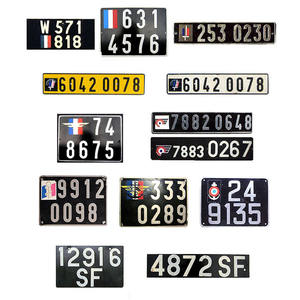 Plaque d'immatriculation à sublimation personnalisée directe d'usine Plaque d'immatriculation en métal France vierge - Product Image 4