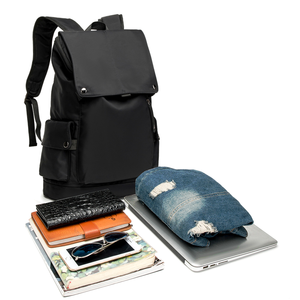Custom <b>Black</b> Waterproof Oxford Fabric Laptop Sports <b>Backpack</b> Multipurpose Outdoor Bag for Men for School & Business Use - Product Image 2