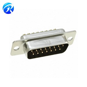 Electronic Components Connectors Supplier <strong>HDAB</strong>-15P(05) 15 Position D-Sub Plug Male Pins <strong>HDAB</strong>-15P HD Connector Panel Mount - Product Image 1