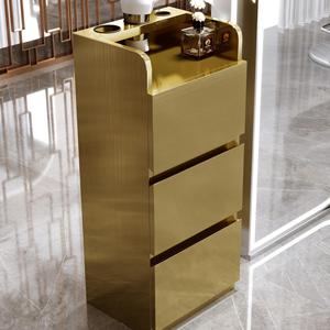 Nuevo Gabinete de Almacenamiento de Acero Inoxidable de Varias Capas para Salones de Belleza, Muebles para Peluquerías - Product Image 2