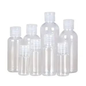 1 oz 2 oz Bouteille spot flip PET bouteille fendue en plastique transparent bouteille émulsion liquide bouchon papillon