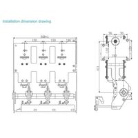 Interruptor de Circuito de Vacío de Alta Tensión OEM, Panel de Aparamenta Aislado por Gas V-12D/630-25 SF6, Uso Industrial en Interiores, 12kV Nominal, 6kA