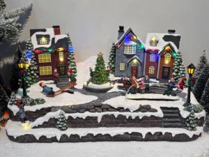 Giá Rẻ Giá Sản Xuất Tùy Chỉnh Mô Phỏng Giáng Sinh Làng Vuông Nhựa Nghệ Thuật Trẻ Em Chơi Tug-Of-Chiến Tranh & Bập Bênh Với Di Chuyển - Product Image 4