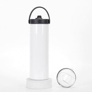 Gobelets à double paroi de 20 oz, blancs, vierges, pour sublimation directe, sublimation pour tasses - Product Image 4