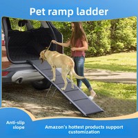 Échelle d'escalade pour chiens, escalier portable et pliable pour animaux de compagnie, à fixer sur les véhicules (voitures, SUV) pour une utilisation en extérieur – Fournitures transfrontalières pour animaux de compagnie