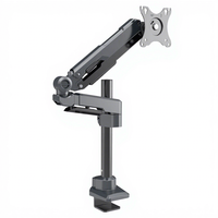 Support d'écran d'ordinateur réglable pour bureau, bras mécanique inclinable et rotatif à ressort, support d'écran