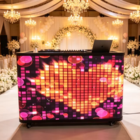 Écran LED P2.5 pour cabine DJ, idéal pour mariages et festivals de musique, table de DJ personnalisable avec écran LED intégré