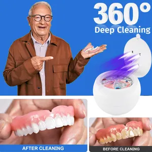 أداة تنظيف أسنان للحماية من الغبار أثناء الليل للحماية من أسنان المجوهرات فوق الصوتية بحجم 210 مل منظف للأسنان فوق الصوتي