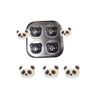 12-delige 3D Teddybeer <span class=keywords><strong>Vorm</strong></span> Madeleine Pan Carbon Staal Goud Zwart Anti-aanbak Cakevorm DIY Bakgereedschap Ovenaccessoires - Product Image 5