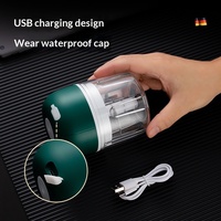 Picadora de Ajo Eléctrica Inalámbrica Portátil, Control por Botón, Semi-Automática, para Uso Doméstico, Procesador de Alimentos para Bebés, Picadora de Carne