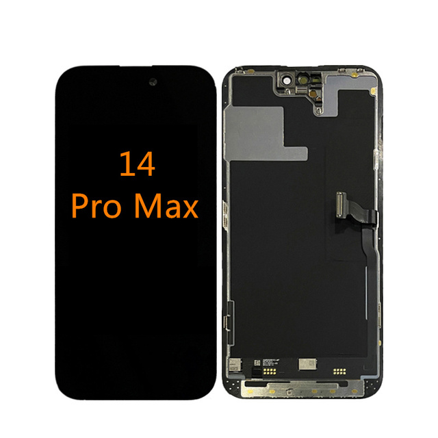 Genuine Quality TFT LCD/OLED Display with Digitizer Full Assembly Touch Screen for 14 Pro Max 1 Year Warranty 100% Tested