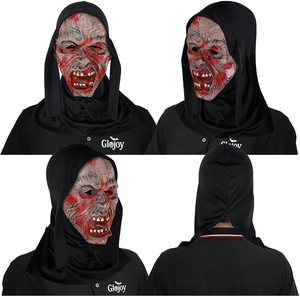 Máscara de Monja Terrorífica de PVC Suave Glojoy, Accesorio de Disfraz de Halloween para Adultos - Product Image 6